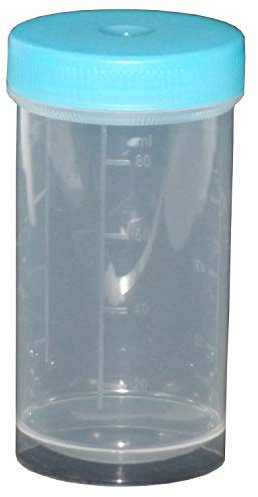 40 Schraubdosen 100ml Runddose Labor Neu Blau Labordose Dose Kunststoffdosen Schraubdeckeldosen Schraubdeckel klarsicht Salbendose Fa.ars