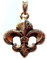 Pendentif Fleur de Lys M (pendentif en or).