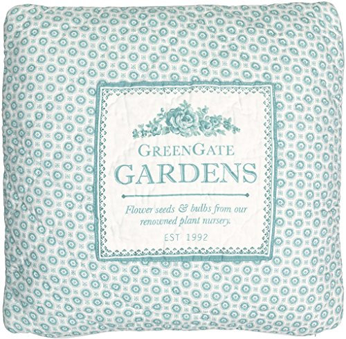 GreenGate Kissenhülle - Quilted Cushion - Garden Mint 40 x 40 cm