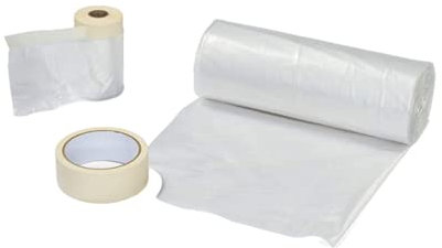 WAGNER Universal Extra Abdeckset inkl. Abdeckfolie 4 x 6 m, Abdeckfolie mit Klebeband 20 m x 0,55 m, Malerklebeband 20 m x 36 mm