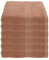 Julie Julsen 6er Pack Handtuch 23 Farben erhältlich weich und saugstark 500gsm Öko Tex 50 x 100 cm Pastell Braun