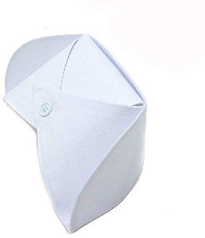 DIVISTAR Lot de 2 chapeaux d'infirmière avec serre-tête pour infirmière (blanc)