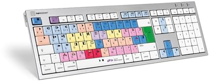 Logickeyboard LKB-MCOM4-CWMU-UK - Standard - Verkabelt - USB - Mechanischer Switch - QWERTY - Mehrfarben