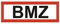Schild BMZ Brandmeldezentrale selbstklebende Kunststoffplatte nach DIN 14406 von MBS-FIRE®