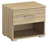 Rauch Möbel Flexx Nachttisch inklusive Schublade in Eiche Sonoma, Holz, BxHxT 47 x 43 x 42 cm