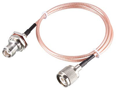 sourcing map RG316 RF Koaxialkabel TNC Stecker auf TNC Buchse Schott Pigtail Kabel 0,61M/2Fuß
