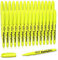 Shuttle Art Textmarker, 30 Textmarker, gelb, leuchtende Farben, Keilspitze, trocknet schnell, ungiftig, für Erwachsene und Kinder, für Zuhause, Schule, Büro