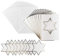 Ideen mit Herz Grußkarten-Set mit Umschlägen & Stanzteilen | 10 x 3-Fach-Karten mit Passepartout | Ideal für Glückwünsche zur Weihnachtszeit | Din B 6 (Stern | naturweiß)