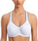 SYROKAN Damen Sport BH Starker Halt- Bügel Push Up Ringerrücken Gepolstert Fitness BH Weiss 85G