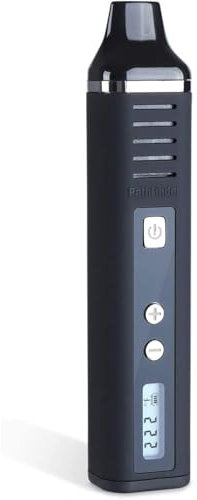 Dry Herb Vaporizer Pathfinder, Portable Herb 2200mAh Battery Full Temperature Control LCD Display Aromatherapy Herbal Evaporator USB Charging, Advanced Temperature (Black) Nicotine Free Empty Device