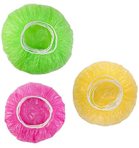 60 Pcs Elastic Colorful Bowl Covers Reusable Elastic Food Bowl Storage Covers Elastic Food Storage Covers of Containers Dishes Bowls
