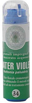 Water Violet Nr. 34 Princeps Fiori di Bach Cromoterapici Granuli Violetta d’acqua