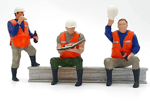 Iberplace 40005 – Figurenset Spur G 1:22,5 | Arbeiter mit Werkzeug für die Gartenbahn