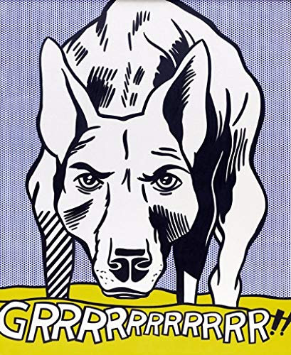 French Unicorn Poster Grrrrr/By Roy Lichtenstein/Pop Art/Comics