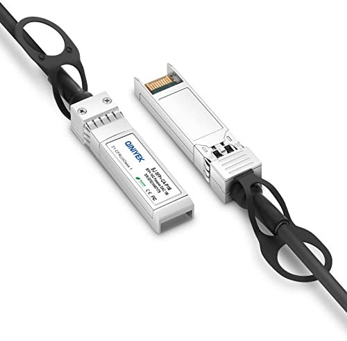 QINIYEK 10G SFP+ DAC Twinax Cable, Direct Attach Copper(DAC) Cavo passivo, compatibile con Cisco SFP-H10GB-CU 1M, Ubiquiti UniFi, Supermicro, Mikrotik, 1 metro (3,3 piedi)