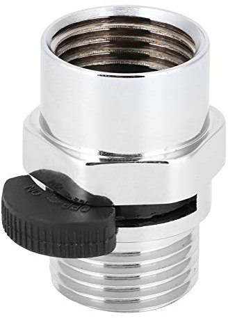 Wasser-Durchflussregelventile,Messing-Duschventile, G1/2-Standardanschluss, Water-Saver-Volumenstromregler und Absperrventil für Duschköpfe, Chrom poliert