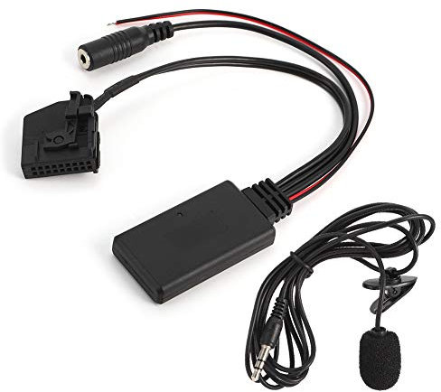 EBTOOLS Iva W203 Bluetooth, Bluetooth Adapter Aux für Volkswagen 18pin Bluetooth Aux Kabel Adapter Auto Microfor Telefon Passend für Mercedes für Benz Comand 2.0 W211 W208 W168 W203