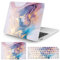 Vozehui Case Compatible with MacBook Air 13.6 inch 2022 Release A2681 M2 with Touch ID, Marble Pattern Design Slim Protective Plastic Hard Shell Case & Keyboard Cover with Air 13.6 inch