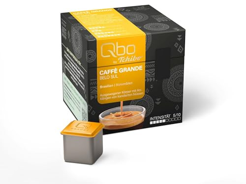 Tchibo Qbo Caffè Grande Belo Sul Premium Kaffeekapseln, 27 Stück (Caffè Grande, Intensität 5/10, ausgewogen und nussig), nachhaltig & aus 70% nachwachsenden Rohstoffen¹