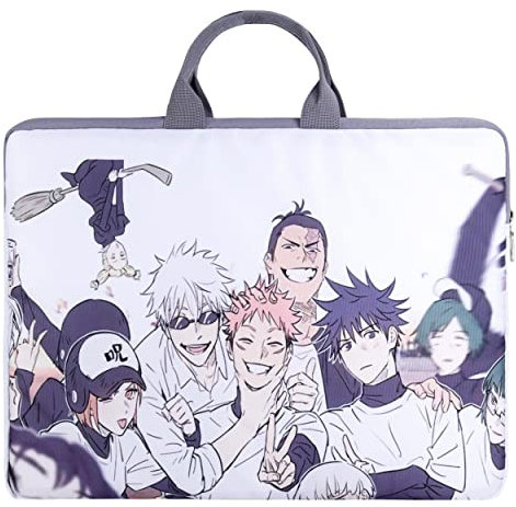 Roffatide Anime Laptop Sleeve Bag mit Griff Laptop Schutzhülle Leichte Laptop Aktentasche für Arbeitsschule Reise Fit 15.6 Zoll Laptop