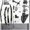 wolfman Recurvebogen Set Erwachsene 66/68/70 Zoll 14-44 lbs Bogenschießhalle Recurve Bogen Pfeil Set Praxis Bogen Wettbewerb Bogen für Bogenschießen Club Schießwettbewerb RH (Schwarz Set, 70/44Lbs)