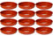 Tradineur - Pack de 12 Cazuelas Redonda de Barro - Apta para vitro y Horno - Ideal para guisos y asados caseros - Ø 20 cm