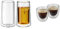 WMF SmarTea Doppelwandige Latte Macchiato Gläser Set 2-teilig & Kult Espressogläser Set 2-teilig, Tassen 80ml, Schwebeeffekt, Thermogläser, Hitzebeständige Espresso Gläser