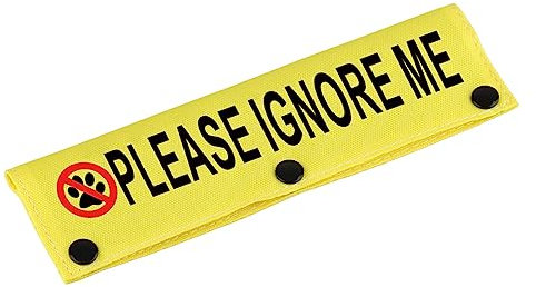 Manchon amusant pour laisse de chien « Please Ignore Me » - Cadeau d'anniversaire pour animal domestique (veuillez ignorer la manche Me-YE)