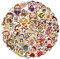 50Pcs Monkey Stickers Laptop Car Scrapbook Phone Skateboard Suitcase Luggage Bike Monkey Stickers Vinyl Waterproof Aesthetic Personalised Stickers for Teens Boys Girls Adults Children