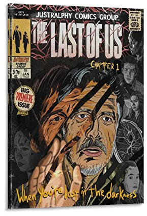DAGUYS Filmposter The Last of Us, Vintage-Stil, 25 Stück, Kunst, Wandgemälde, Leinwand, Poster, moderne Schlafzimmer-Dekoration, 60 x 90 cm