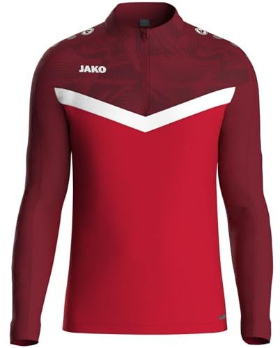 Jako Ziptop Iconic, Rouge/Bordeaux, XXL Mixte