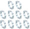 PATIKIL 30 Pack 31-34mm Double Ear Hose Clamp, Galvanized Steel Crimp Rings for Tubing Pipe Fitting Connections, Silver Tone