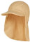 Sterntaler Schirmmütze Nacken Musselin - Unisex Mütze aus Baumwoll Musselin (Bio) - UV-Schutz 50+ Sonnenhut mit Nackenschutz - Baby- und Kinder Sommer Kopfbedeckung - Sand, Größe 49