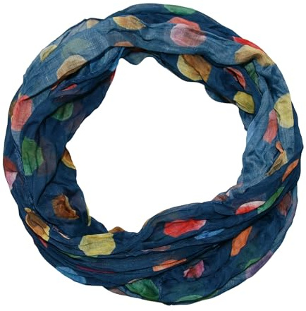 beybey® Damen Seide Loop Schal in herrlichen Farben und ein Batik Punkte Loopschal zum Verlieben Seidenschal