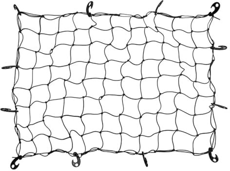 KBKEUBUAD Dachträger-Querträger Für Pickup Truck Bed SUV Dach Reise Organizer Heavy Duty Bungee Cargo Net Grid Mesh Dach Rack Net Dach Schienen(120cm x 100cm)