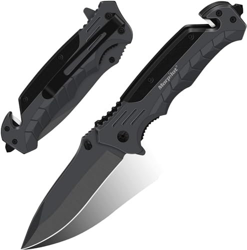 morpilot Coltello da Caccia, Lama in Acciaio Inossidabile 3CR13, Ergonomico 220g Piegata Portatile per attività di Sopravvivenza All'aperto