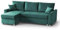 BEAUTY SOFA Teramo Ecksofa mit Schlaffunktion, Bottle Green, Universale Ottomane, Bettkasten, 235 cm breit, 150 cm tief, 89 cm hoch, Liegefläche 120x198 cm