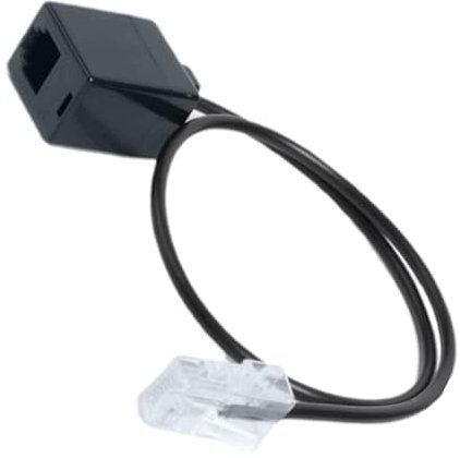 Ziennhu Câble Convertisseur RJ11 RJ45 - Câble Répartiteur Réseau RJ45, Adaptateur Femelle RJ11 Mâle Pour Rallonge De Câble Ethernet, Lot De 2 Câbles Répartiteurs Noirs