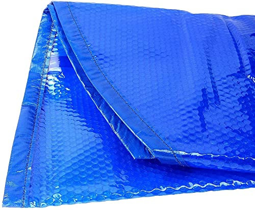 Cubiertas para jacuzzis y piscinas de burbujas azules para piscinas inflables, de estructura y elevadas. Manta térmica flotante con película de calentamiento solar, cubierta antipolvo (3 m x 6 m [10