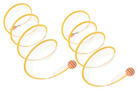 HEMOTON 2 Pièces Tunnel Chat Interactif pour Chat Petit Tunnel Enceinte Jouets Jouer Jouets De Chaton pour Chatons D'intérieur Mignon pour Maille Élastique