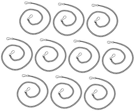 SEWACC 10pcs Metal Chains Garden Plant Hanger Hanger Stained Hanging Chain for Signs