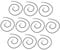 SEWACC 10pcs Stained Hanging Chain Window Chains with Clip Hooks for Posters Bird Feeders and Decorative Displays Versatile for Indoor Outdoor Use Easy Installation