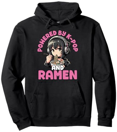 Angetrieben Durch K-pop Und Ramen Anime-Stil. Pullover Hoodie