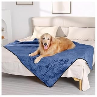 Wasserdichte Hundedecke, 127 x 150 cm Weiche Hundedecke Sofa, Flanell Decke | Wasserdichte Hundedecke, Flüssigkeitsdicht, Beidseitiger Sofabezug-Schutz, Hundedecken für Hunde und Katzen
