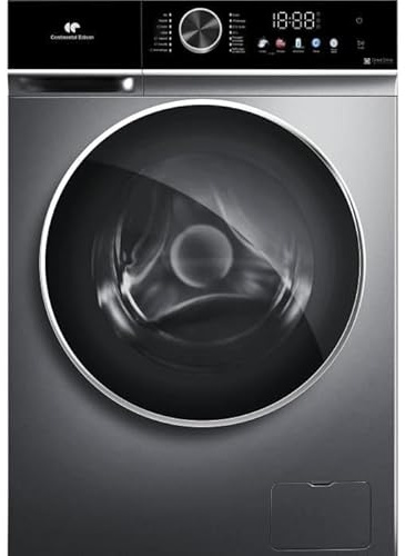 Lave-linge hublot - CONTINENTAL EDISON - CELL1012DDS1-10kg - MOTEUR INDUCTION DIRECTE SANS COURROIE -60 cm - 1200 trs/min - Silver