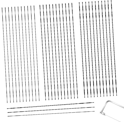 36 lame per sega a traforo da 130 mm, in acciaio al carbonio n. 3/6/8, con denti a spirale per legno, metallo, plastica, taglio