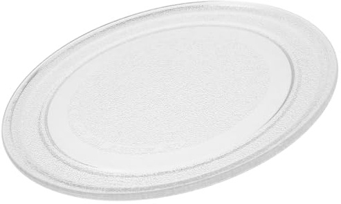Mipcase Mikrowellenteller Glas Ersatz Drehteller Mikrowellen Backofen Glasplatte Hitzebeständig Einfach zu Reinigen Installieren für Mikrowellenherde