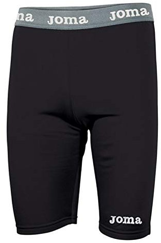 Joma Fleece Pantaloncini Termici, Nero, XS