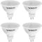 VINSUN® 4er Pack GU5.3 / MR16 LED Lampe 3W 250lm (Ersetzt 25W) [LED Leuchtmittel warmweiß 2900K, 110°, 12V DC]