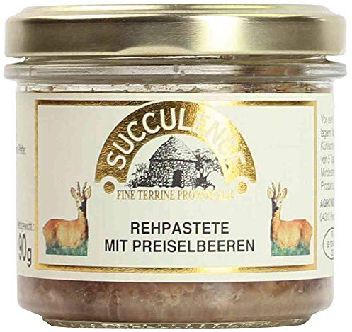 Terrine de Cerf Pastete Reh Frankreich 90g-Glas